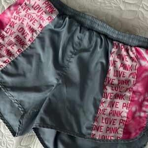PINK Victoria's Secret Gray and Pink Athletic Shorts